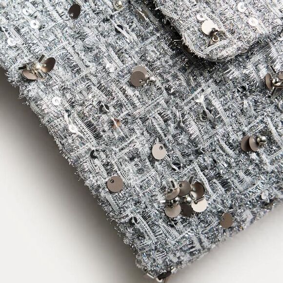 ZARA SEQUIN JACKET ZW COLLECTION - Picture 10 of 11